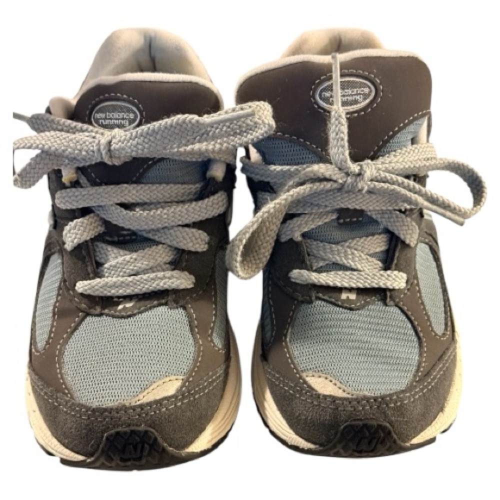 Gently Used New Balance Kids' Sneakers in Gray and Light Blue